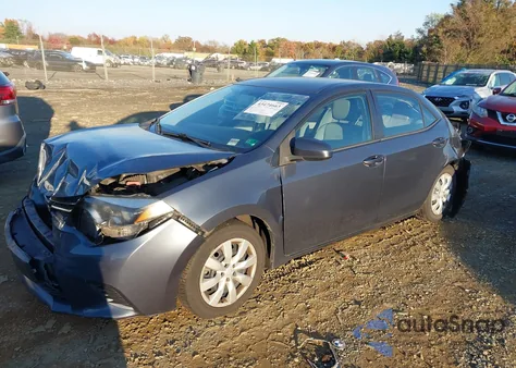 2015 Toyota Corolla Le from USA, damaged, VIN 2T1BURHE5FC246722